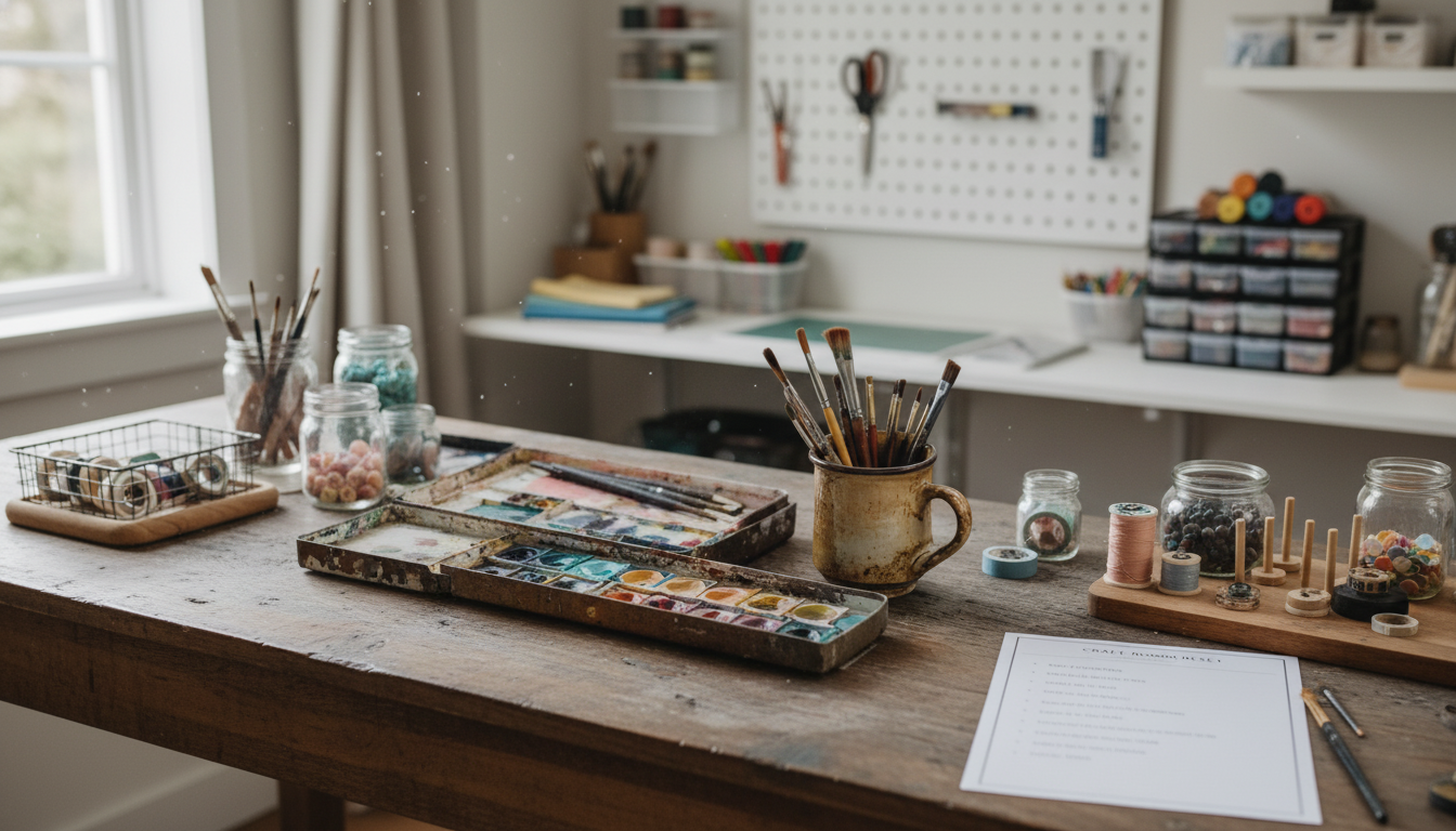 Craft Room Reset Checklist: Organize Supplies Fast