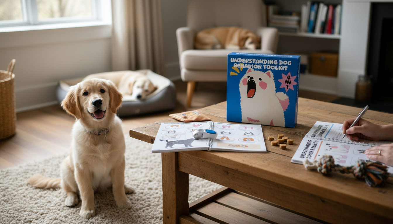 Dog Behavior Toolkit 4-in-1: Read Signals, Train & Trust