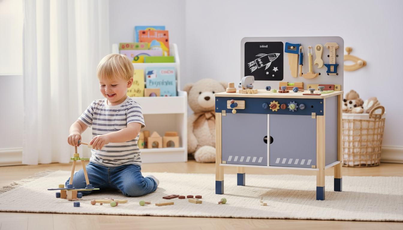 Wooden Kids Workbench Playset: Tools, Tips & Play Ideas