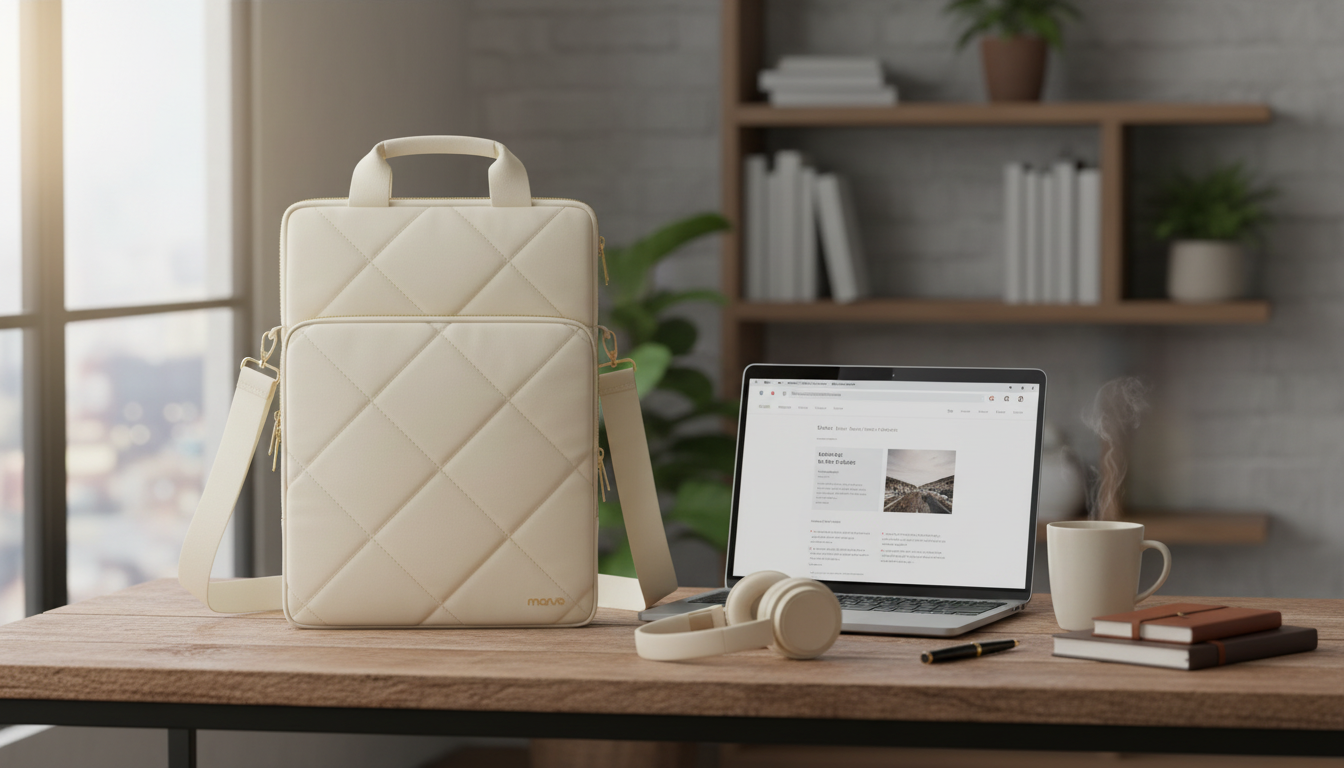 Slim Vertical Shoulder Bag for 15–16" MacBook Carry