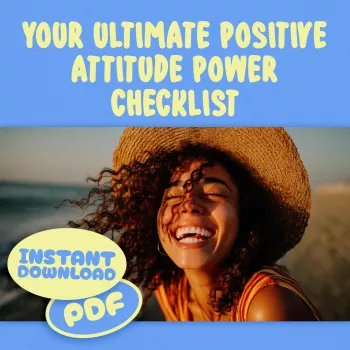 5-Minute Positive Attitude Checklist (Printable + Digital)